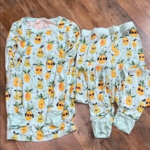 Kids Pineapple Print Pajamas